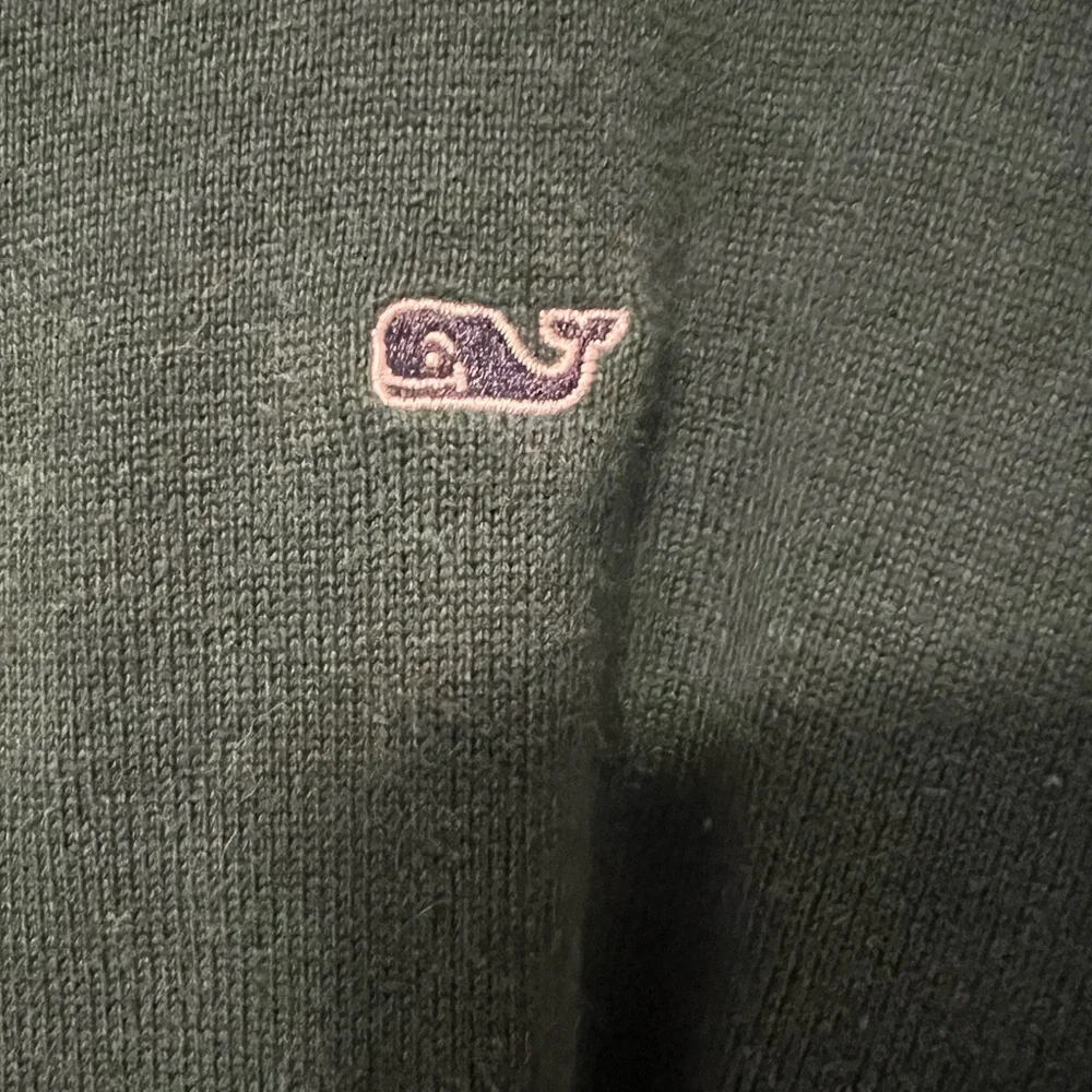 Men’s Green Vineyard Vines 1/4 Zip Sweater - Picture 2 of 7